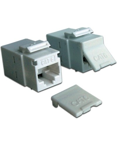 Повторитель портов RJ-45, неэкранированный, кат.6, формата Keystone, белый LANMASTER LAN-KCP45U6-WH в Королеве Проходные адаптеры Pintop.ru