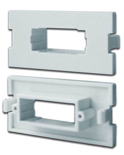 Вставка модульная под SC дуплексный адаптер в розетку LAN-MB, белая LANMASTER LAN-MBP-2SC-WH в Королеве Коннекторы Pintop.ru