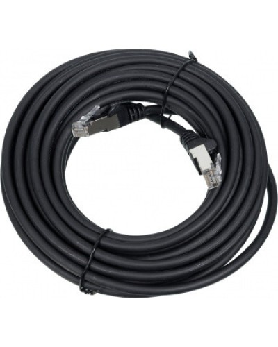 Патч-корд LSZH FTP кат.6A, 10 м, черный LANMASTER LAN-PC45/S6A-10-BK в Королеве Патч-корды и пигтейлы Pintop.ru