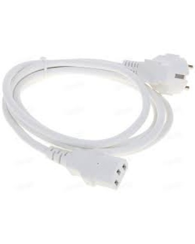 Шнур питания C13-Schuko угловая, 3х0.75, 220В, 10А, белый, 1 метр LANMASTER (LAN-PP13/SHA-1.0-WH) в Королеве Аксессуары для стоек и шкафов Pintop.ru