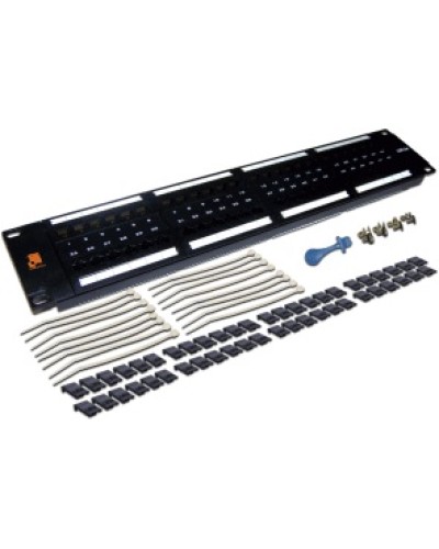 Патч-панель 48 портов, UTP, кат.5E, 2U LANMASTER LAN-PPL48U5E в Королеве Патч панель Pintop.ru