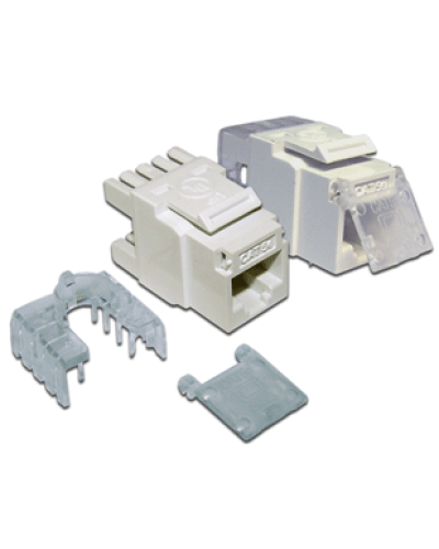 Вставка Keystone Tooless RJ-45, категория 5e, белая, без инструмента LANMASTER LAN-TK45U5E/180-WH в Королеве Коммутационные изделия Pintop.ru