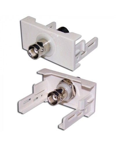 Вставка Mosaic 22.5x45 с BNC-адаптером BC-009, белая LANMASTER (LAN-WA-LP-BNC-WH) в Королеве Коннекторы и разъемы Pintop.ru