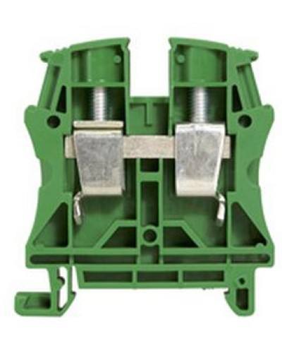 Клемма 16 мм2 однополюсная 1 вход/1 выход, шаг 12 мм, зеленая Viking Legrand 037198 в Королеве Клеммные колодки Pintop.ru