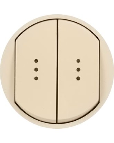 Лицевая панель для выключателя двойного с индикацией слоновая кость Celiane Legrand 066211 в Королеве Аксессуары для кабель-канала Pintop.ru