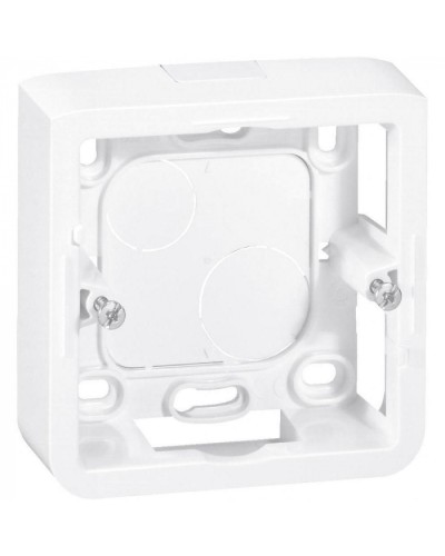 Коробка накладная, глубина 30 мм, белая Mosaic Legrand 080280 в Королеве Аксессуары для кабель-канала Pintop.ru