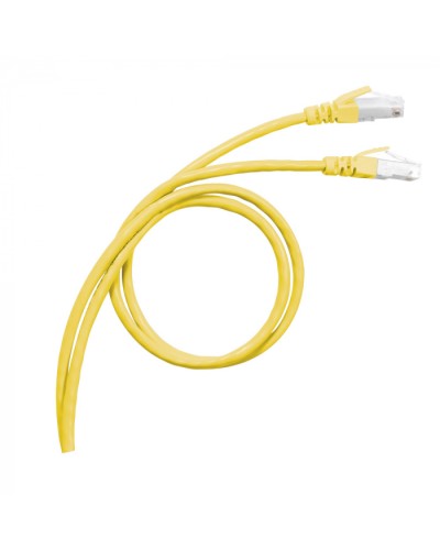 Патч-корд S/FTP, cat. 6а, PVC, 1м, желтый Legrand (051780) в Королеве Патчкорды (медные) Pintop.ru