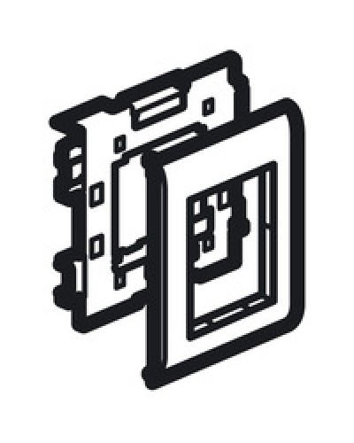 Суппорт Mosaic на 2 модуля 110 мм METRA Legrand (638086) в Королеве Аксессуары для кабель-канала Pintop.ru