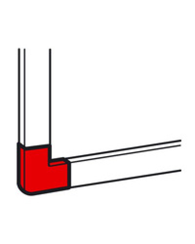 Угол плоский для кабель-канала METRA 40x40 Legrand (638183) в Королеве Аксессуары для кабель-канала Pintop.ru