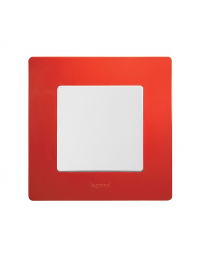 Рамка 1 пост Etika красный Legrand 672531 в Королеве Аксессуары для кабель-канала Pintop.ru