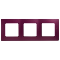 Рамка 3 поста Etika сливовый Legrand 672563