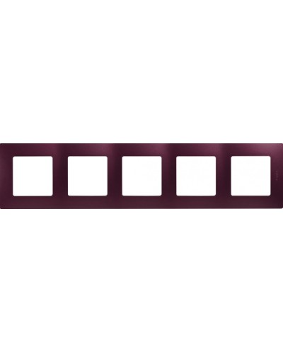 Рамка 5 постов Etika сливовый Legrand 672565 в Королеве Аксессуары для кабель-канала Pintop.ru