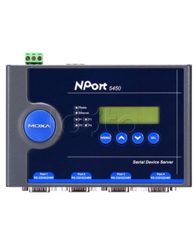 Сервер 4-портовый RS-232/422/485 в Ethernet Moxa NPort 5450-T в Королеве Дополнительное оборудование для ОПС Pintop.ru