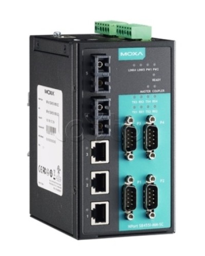 Сервер 4-портовый RS-232/422/485 в Ethernet Moxa NPort S8455I-SS-SC в Королеве Дополнительное оборудование для ОПС Pintop.ru