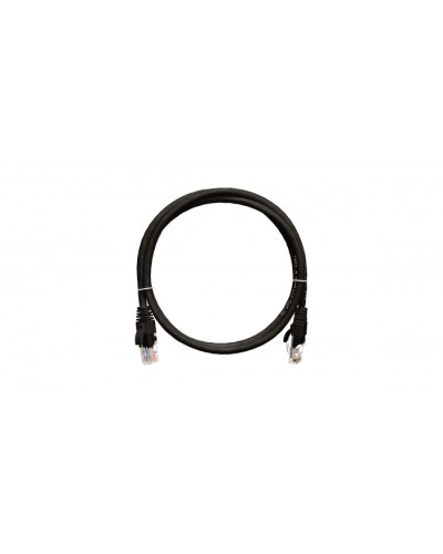 Шнур коммутационный 2хRJ45/8P8C, U/UTP, 4 пары, Кат.5е, LSZH, черный (1м) NIKOMAX NMC-PC4UD55B-010-C-BK в Королеве Патчкорды (медные) Pintop.ru