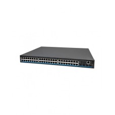 Управляемый L2 PoE коммутатор Gigabit Ethernet на 48 RJ45 PoE + 4 x GE SFP порта NST NS-SW-48G4G-PL