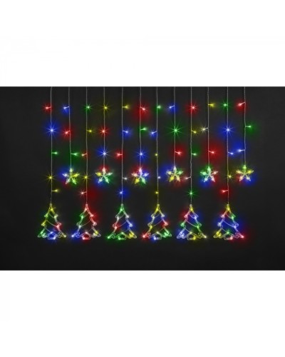 Гирлянда Navigator 95 126 NGF-D033-04 (бахрома звезды и елочки RGBY 2.5*1м IP20) в Королеве Источники света(Лампы) Pintop.ru