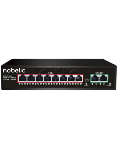8-портовый неуправляемый PoE коммутатор Nobelic NBLS-1008P в Королеве Коммутаторы Pintop.ru