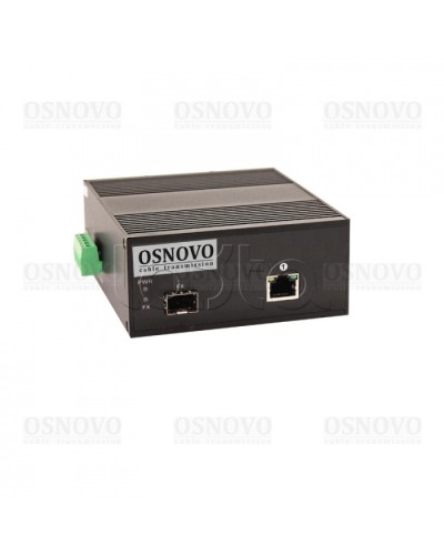 Медиаконвертер Gigabit Ethernet с поддержкой PoE OSNOVO OMC-1000-11HX/I в Королеве Медиаконвертеры Pintop.ru