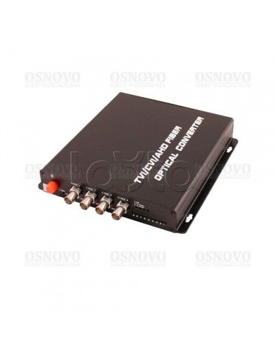 Приёмник 4 каналов видео оптический OSNOVO RA-H4/1F в Королеве Видеоусилители, Модуляторы, Делители Pintop.ru