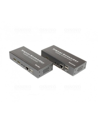 Комплект для передачи HDMI, USB, аудио, RS232 и ИК управления по сети Ethernet OSNOVO TLN-HiKMDA2+RLN-HiKMDA2 в Королеве Видеоусилители, Модуляторы, Делители Pintop.ru
