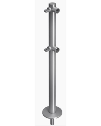 Стойка ограждения съемнаяL-образная с 2-мя полупетлями слева Oxgard ВЗР 1996Р.20-03 в Королеве Ограждения Pintop.ru