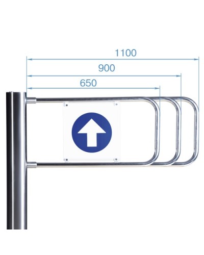 Створка для стойки калитки PERCo-AG-650 (650мм) в Королеве Ограждения Pintop.ru