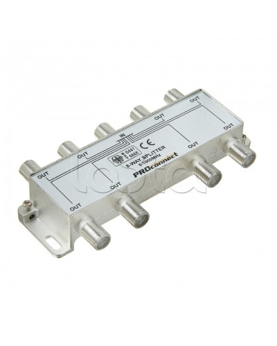 Сплиттер антенный ТВ х 8 под F разъём 5-1000 МГц PROCONNECT 05-6025 в Королеве Дополнительное оборудование для сетей Pintop.ru