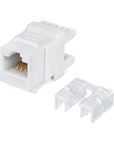 Модуль Keystone Jack RJ-45(8P8C), UTP неэкранированный, CAT 6, тип 180 градусов, белый REXANT PRO 02-0250 в Королеве Модули Keystone Pintop.ru