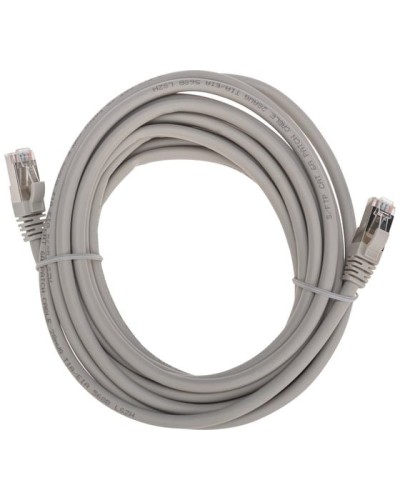Патч-корд S/FTP, CAT 6A (10G), RJ45-RJ45, 28AWG, LSZH, серый, 5м REXANT 02-0390-5 в Королеве Патчкорды (медные) Pintop.ru