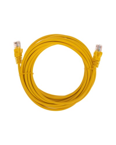 Патч-корд U/UTP, CAT 5e, RJ45-RJ45, 26AWG, LSZH, желтый, 5м REXANT 02-0105-5 в Королеве Патчкорды (медные) Pintop.ru