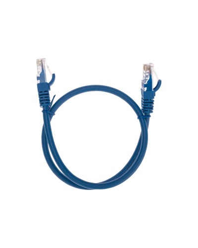Патч-корд U/UTP, CAT 6, RJ45-RJ45, 26AWG, LSZH, синий, 0,5м REXANT 02-0294-05 в Королеве Патчкорды (медные) Pintop.ru