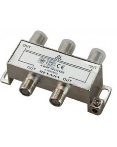 Делитель телевизионный ТВх4 под F разъём 5-1000 МГц (10шт/уп) REXANT 05-6003 в Королеве Системы видеонаблюдения Pintop.ru