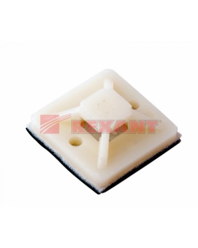 Площадка самоклеющаяся 20 х 20 мм 100 шт (10шт/уп) REXANT 07-2020 в Королеве Стяжки-хомуты Pintop.ru