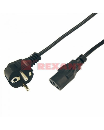 Шнур сетевой Евро 0.75мм² 1.8М (PVC) (с заземлением) (10шт/уп) REXANT 11-1131 в Королеве Патч-корды и пигтейлы Pintop.ru