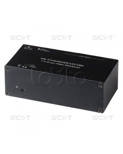 Распределитель видеосигнала HDCVI/HDTVI/AHD SC&T CD108HD в Королеве Видеоусилители, Модуляторы, Делители Pintop.ru