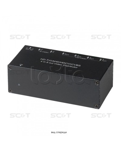 Распределитель видеосигнала HDCVI/HDTVI/AHD/CVBS SC&T CD408HD в Королеве Видеоусилители, Модуляторы, Делители Pintop.ru