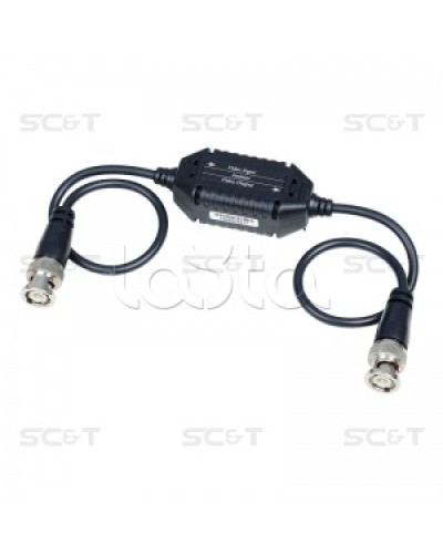 Изолятор коаксиального кабеля (AHD/CVI/TVI) для защиты от искажений по земле SC&T GL001HDP в Королеве Видеоусилители, Модуляторы, Делители Pintop.ru