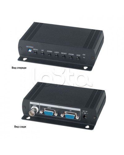 Преобразователь VGA- видеосигнала в аналоговый видеосигнал SC&T VC01 в Королеве Видеоусилители, Модуляторы, Делители Pintop.ru