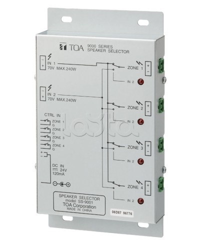 Селектор внешний TOA SS-9001 в Королеве Системы оповещения и трансляции TOA Pintop.ru
