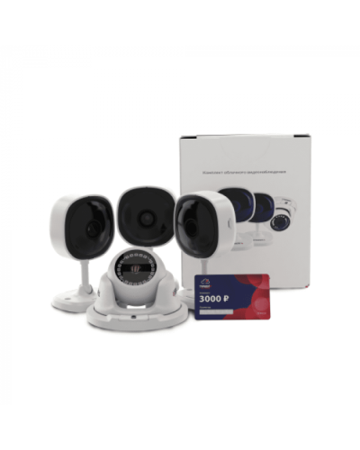Комплект облачного видеонаблюдения TRASSIR 4TR1Cloud3000 в Королеве IP-камеры Pintop.ru