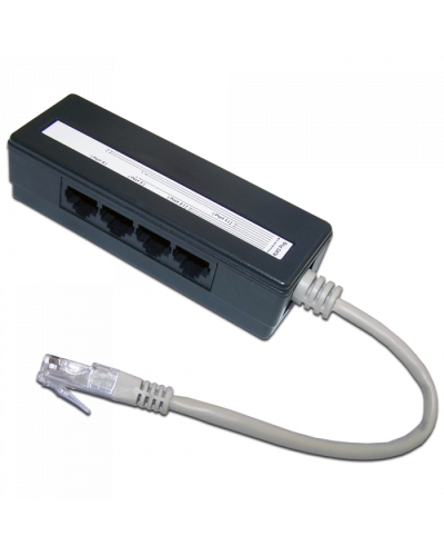 Сплиттер 1 на 4 RJ-45 TWT (TWT-4U1) в Королеве Проходные адаптеры RJ-45 и разветвители Pintop.ru