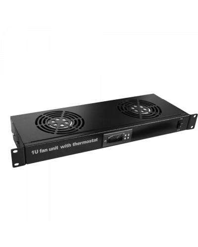 Блок 2-х вентиляторов 19, с подшипниками, с термостатом, 1U TWT (TWT-CBB-FANB2-RACK-T) в Королеве Вентиляторные модули Pintop.ru