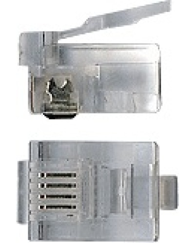 Коннектор RJ12 д/кабеля 6-ти контактный TWT-PL12-6P6C/100 в Королеве Аксессуары для кабель-канала Pintop.ru