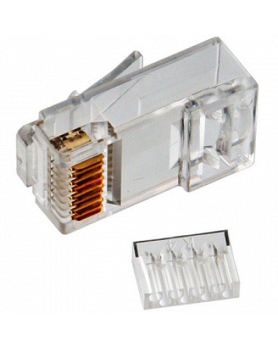 Коннектор RJ45 UTP 8P8C TWT (TWT-PL45-8P8C-V) в Королеве Коннекторы и разъемы Pintop.ru