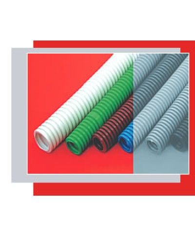 Труба гофрированная ПНД тяжелая диам 32 мм, с зондом, без галогена Экопласт 21132HF в Королеве Труба гофрированная Pintop.ru