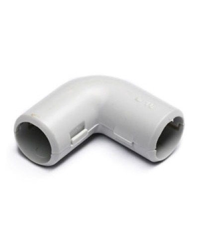 Угол 90° (из двух частей) для труб D16 мм, без галогена Экопласт 41216HF в Королеве Повороты, муфты, тройники Pintop.ru