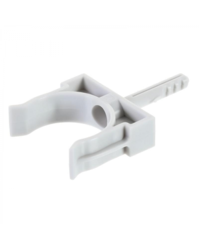 Держатель с дюбелем без шурупа D32мм (черный) Экопласт (41432BL) в Королеве Аксессуары для кабель-канала Pintop.ru