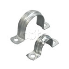 Скоба оцинкованная с двумя отверстиями для трубы D14мм, м.о.6,5-5,0мм (1уп=100шт) Экопласт (43614P)