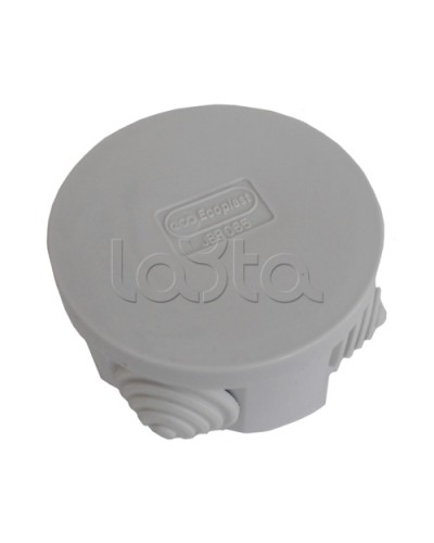 Коробка распределительная о/п с крышкой D65х35 мм, 4 вых., без галогена Экопласт 44004HF в Королеве Распределительные коробки Pintop.ru